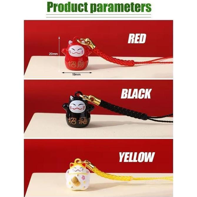 WALMERA Gantungan Kunci Jepang Souvenir Keychain Japan Kucing Hoki Lucky Cat / Gantungan Lucky Cat G