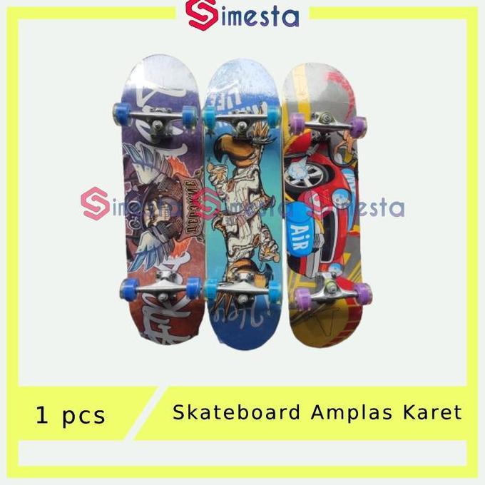 Skateboard Amplas Roda Karet Nyala Lampu Skateboard Dewasa Skateboard XL