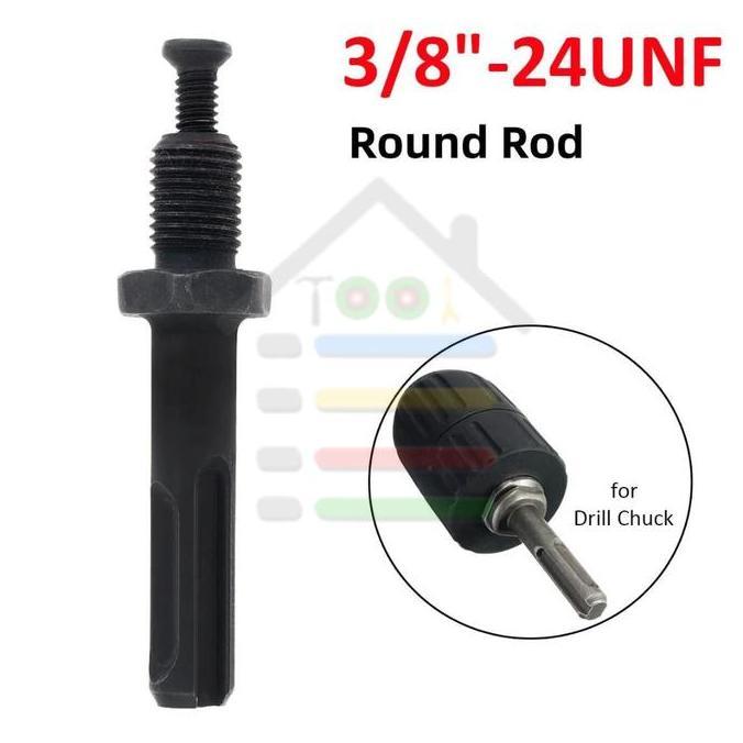 DELLINE BATANG KONEKTOR SDS PLUS + BAUT 3/8 24UNF 13MM