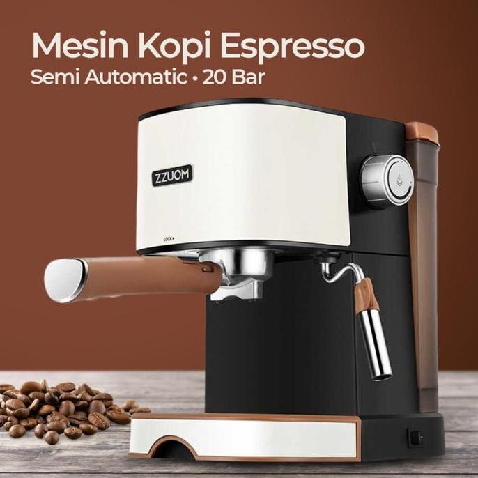 LEBOU Mesin Kopi 20 Bar 1L Espresso Coffee Maker Frothing ZZUOM
