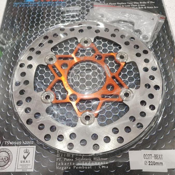 disc psm beat karbu 220mm/ piringan cakram psm beat fi 220mm