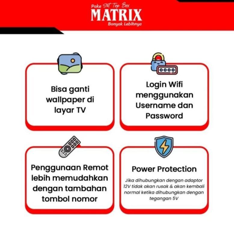 HOT SALE Android TV box Matrix Apple| Android 10 Ram 2Gb Wifi Android TV