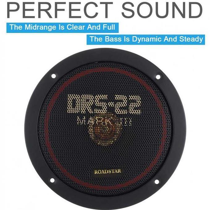 Roadstar DRS-22 Mark III Speaker Mobil Spiker Mobil 6.49 Inch 150W 2 Pcs Car Speakers Coaxial Subwoo