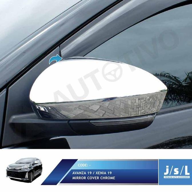 KOMPONEN TRANSMISI MOBIL JSL COVER SPION AVANZA XENIA 2019 MIRROR COVER CHROME KUALITAS TERJAMIN