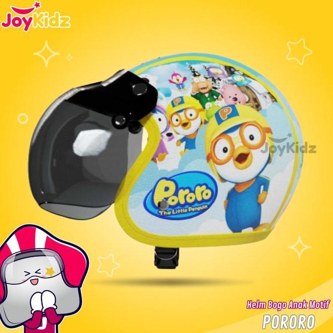 Helm Bogo Anak Motif Pororo Usia 2-6 Tahun