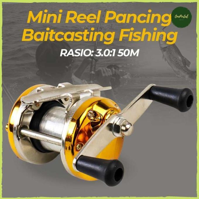 Mini Reel Pancing Baitcasting Fishing 3.0:1 Casting Rill