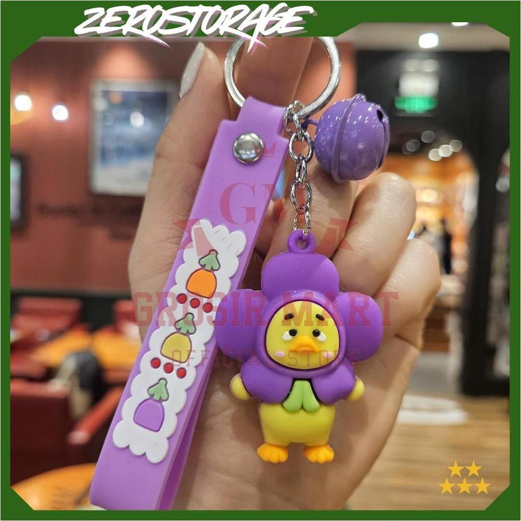 Gantungan Kunci Upset Duck Silikon Tebal / Ganci Upset Duck / Ganci Bebek / Gantungan Kunci Boneka U