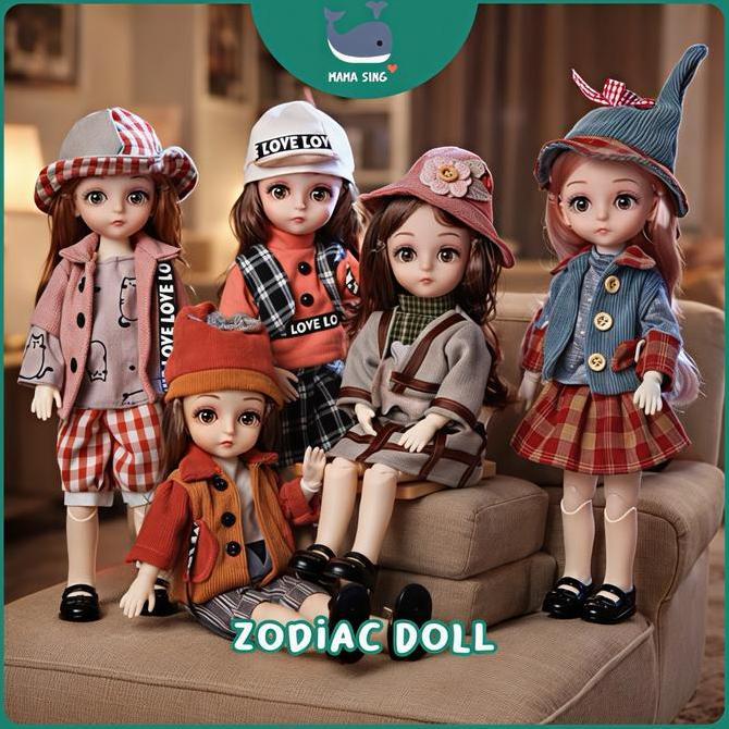 LEVINAMISAHSHOP - MAMA SING MAINAN BONEKA ANAK PEREMPUAN BARBIE DOLL SPESIAL HOROSCOPE CANTIK UKURAN