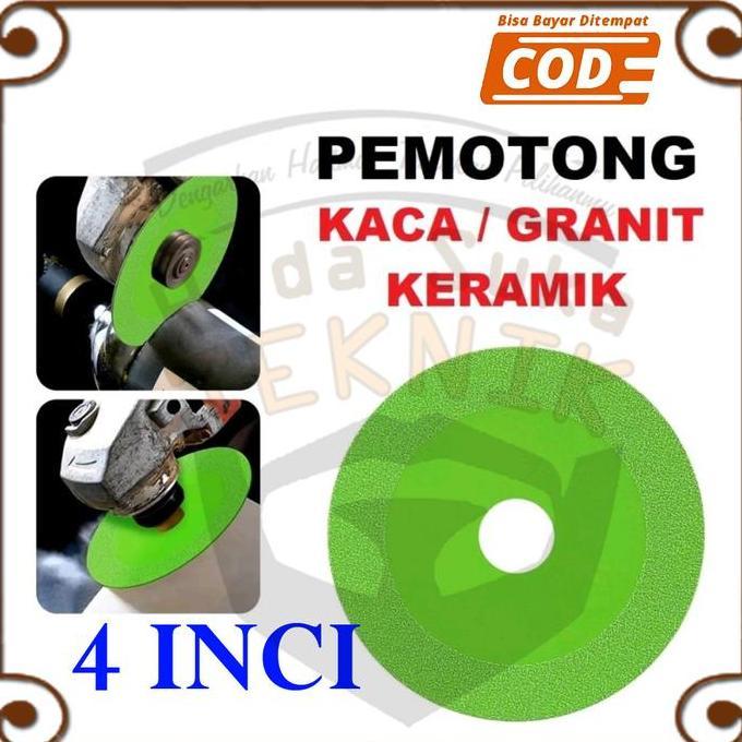 AHROKA Mata Gerinda Tangan Pemotong Kaca Aquarium Potong Akuarium 4inci