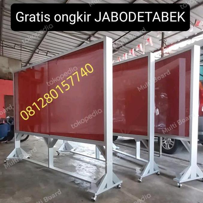 papan mading softboard-standing 120 x 240 cm