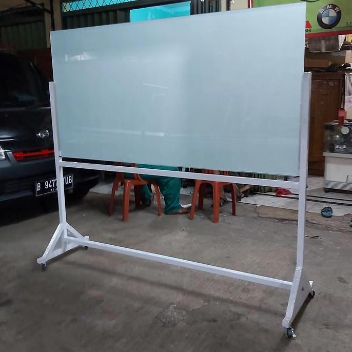 glass whiteboard stand 100 x 200 cm