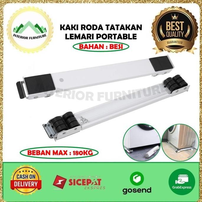 IYLBISC Roda Lemari Portable Tatakan kulkas Kaki kulkas Tatakan mesin cuci  roda kulkas 2 pintu
