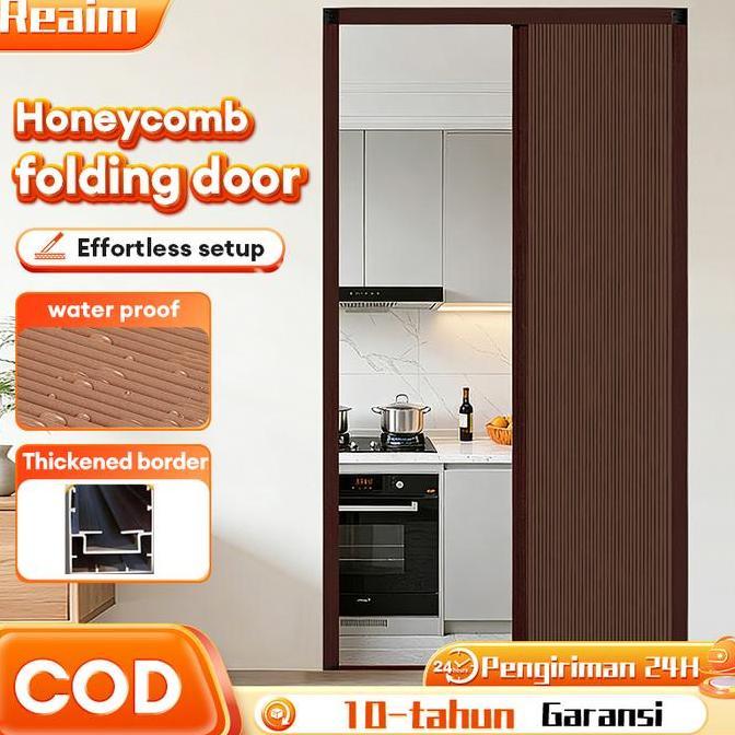 Yevasenaru3 - Reaim Pintu Lipat Sarang Lebah pintu kamar mandi tidur pintu geser sliding folding doo