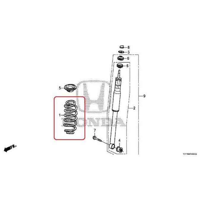 Per Spiral Per Shock Belakang Mobilio 2014-2021 Original