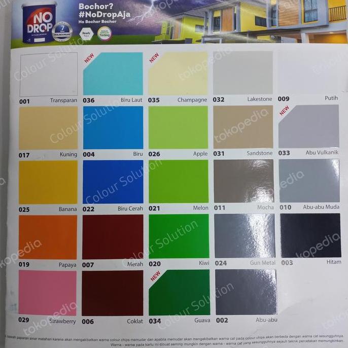 Daminahkelontong - No Drop 4Kg / Cat Pelapis Bocor  / Cat Tembok Luar / Cat Exterior
