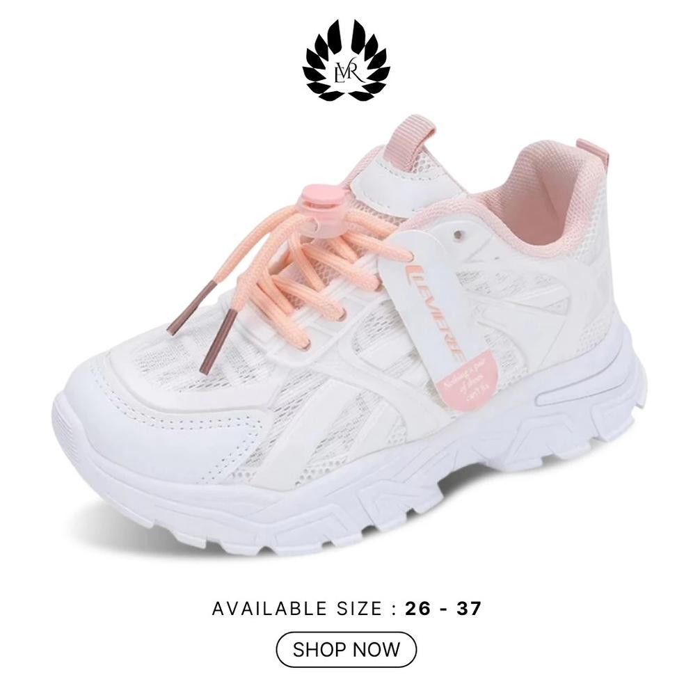 Grade Ori Evr Sowon Size 26-37 Sepatu Sneakers Anak Fashion Korean Sepatu Sport Anak Lv0530