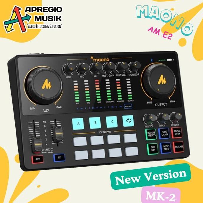barkisanshop - maono maonocaster e2 e 2 live streaming soundcard original