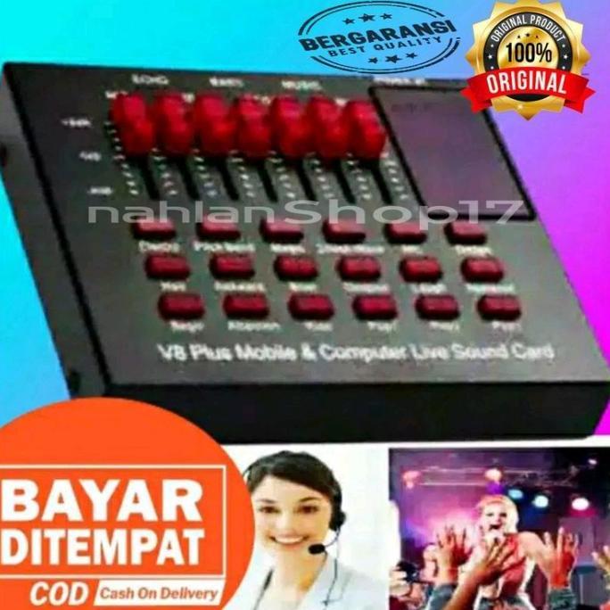 barkisanshop - soundcard v8 plus / mixer v8 plus / bluetooth mixer audio v8 plus / sound