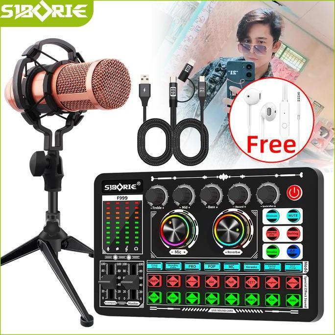 barkisanshop - siborie&jerryan_khan rekomendasi bersama soundcard f999+bm800pro+otg-2 in 1