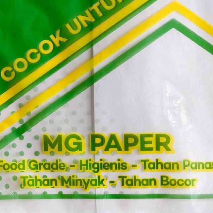 Kertas Nasi KFC Putih Uk 22 x 27Cm 100Pcs / Kertas Bungkus Nasi Putih