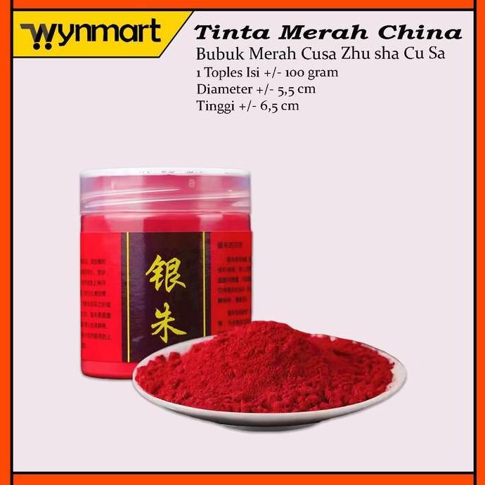 Tinta Merah / Bubuk Merah Cusa Zhu Sha Cu Sa Pewarna