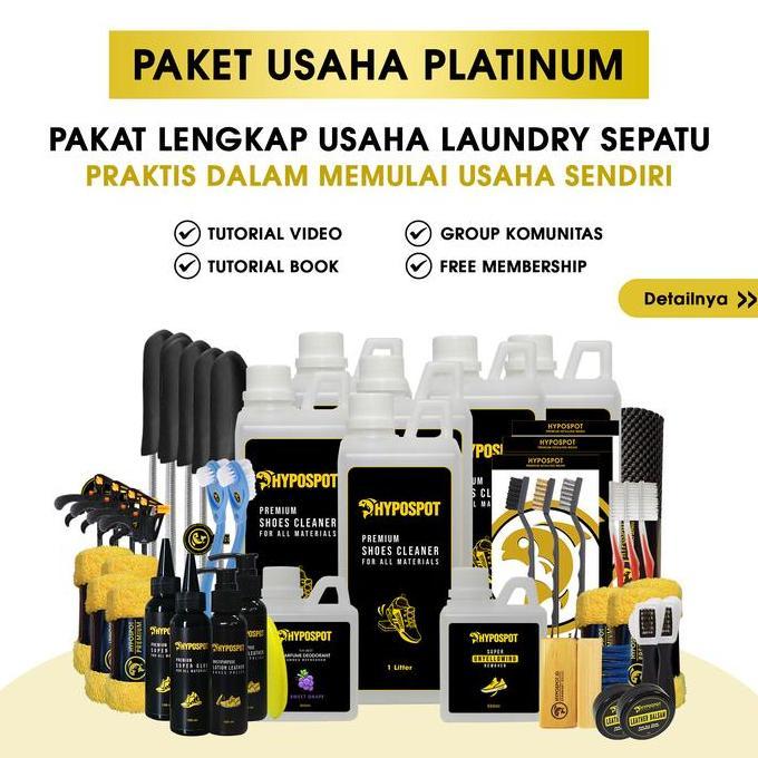 Paket Usaha Platinum Hypospot - Paket Usaha Cuci Sepatu - Paket Usaha Luandry Sepatu Shoe Cleaner Pe