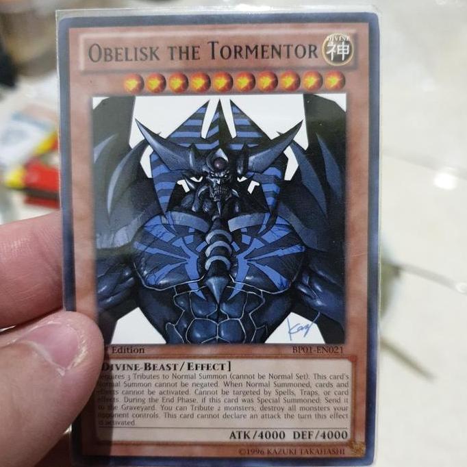 New yugioh obelisk the tormentor rare