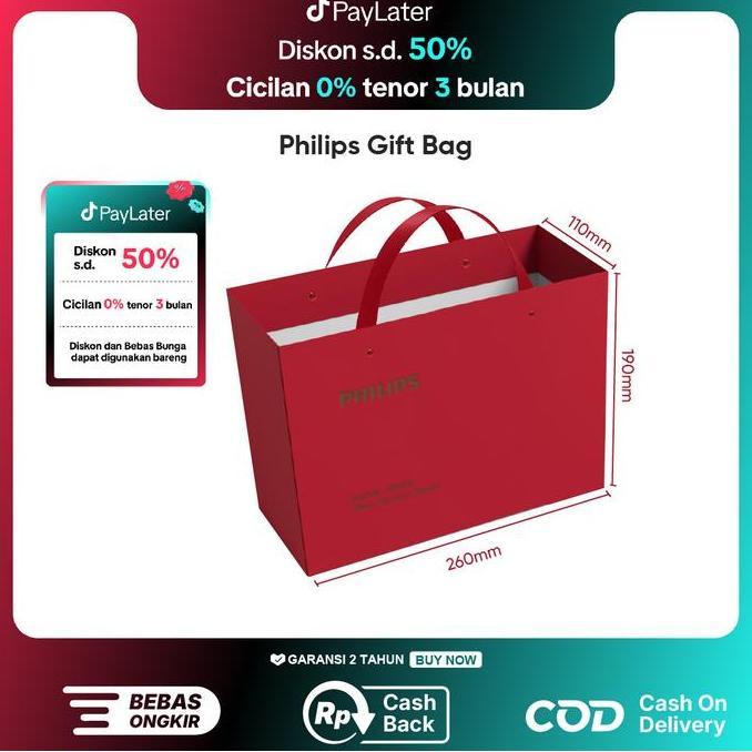Ready Philips Massager gift bag 260*110*190mm Suitable for PPM7303 / PPM2522 / PPM3306N PPM7501/PPM7