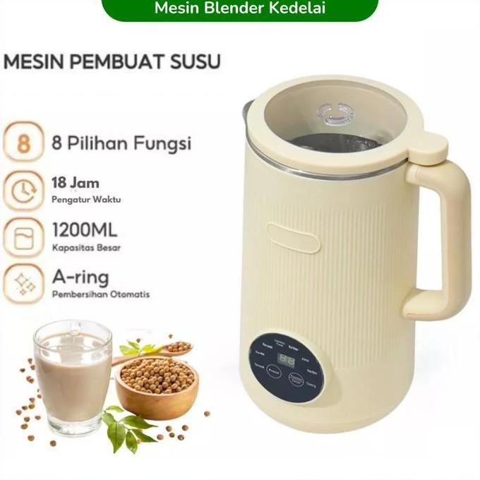 KOLANAME Blender Susu Kedelai Kacang Hijau 1200 Ml PROTOK