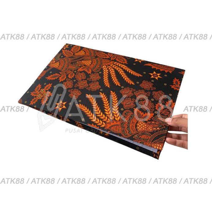 Stop Map Batik Kain F4 / Folio - Kain Tebal Premium / Map Batik Elegan - Untuk Sertifikat & Dokumen 
