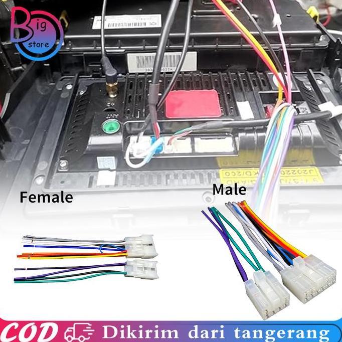 URB Soket Audio Toyota / Soket Audio Mobil Unit Mobil Male Female Soket Head Unit Toyota Avanza Inno