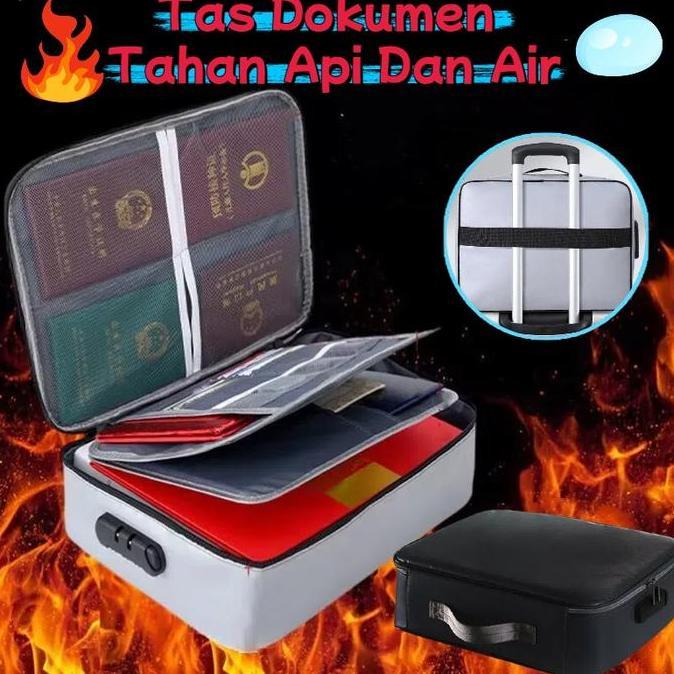 VIRYEOU Tas Dokumen Tahan Api Dan Air /Tas Penyimpanan /Tas Penyimpan Dokumen /Menyimpan Dokumen & P