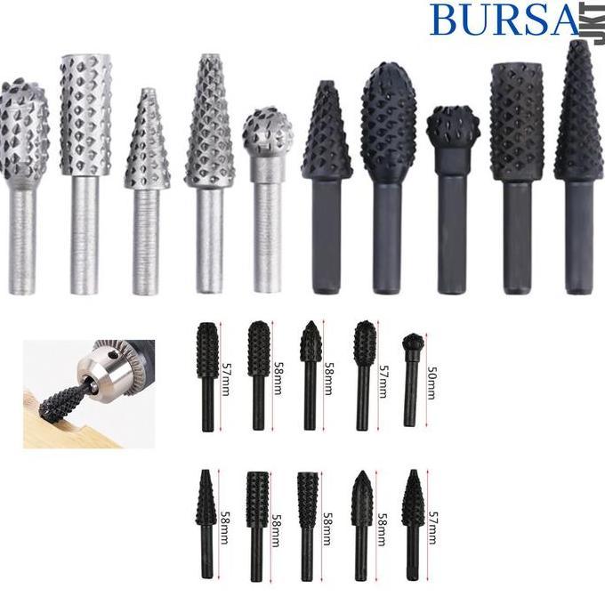 OVMIDEX MATA BOR GERINDA KIKIR UKIR KAYU TUNER RASP 6 MM ROTARY SET