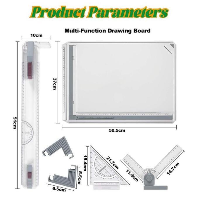 SASCALA A3 Professional Drawing Board Merek Cokai Untuk Meja Gambar Arsitek Teknik Kuliah Belajar Mi