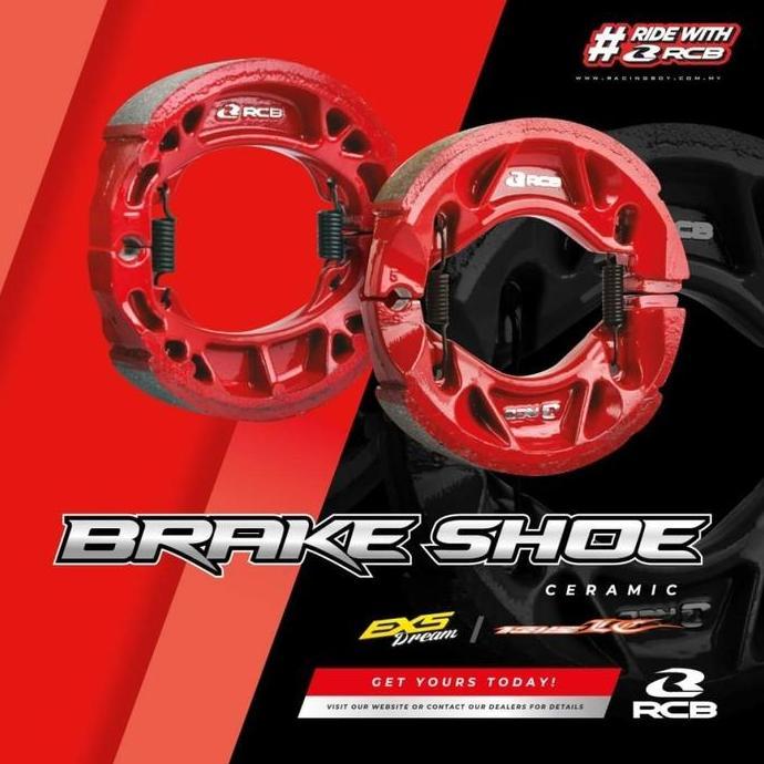 KAMPAS REM BELAKANG RCB CERAMIC VARIO 150 / VARIO 125 / BEAT STREET 100% ORIGINAL CLICK Tromol Velg