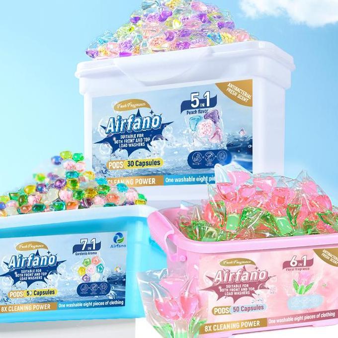 Laundry Gel Ball 5 In 1 Sabun Cuci Pembersih Pakaian Pewangi Pelembut Pakaian Softener Laundry Pods/