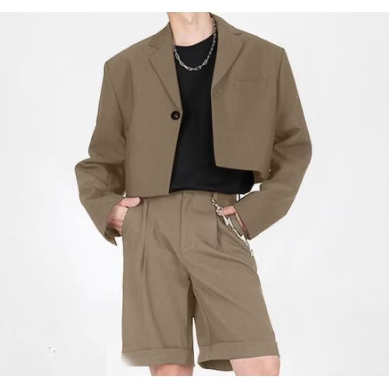 PROMO TERBARU Jas Crop Pria - Blazer Crop Top Pria - Croped Pria