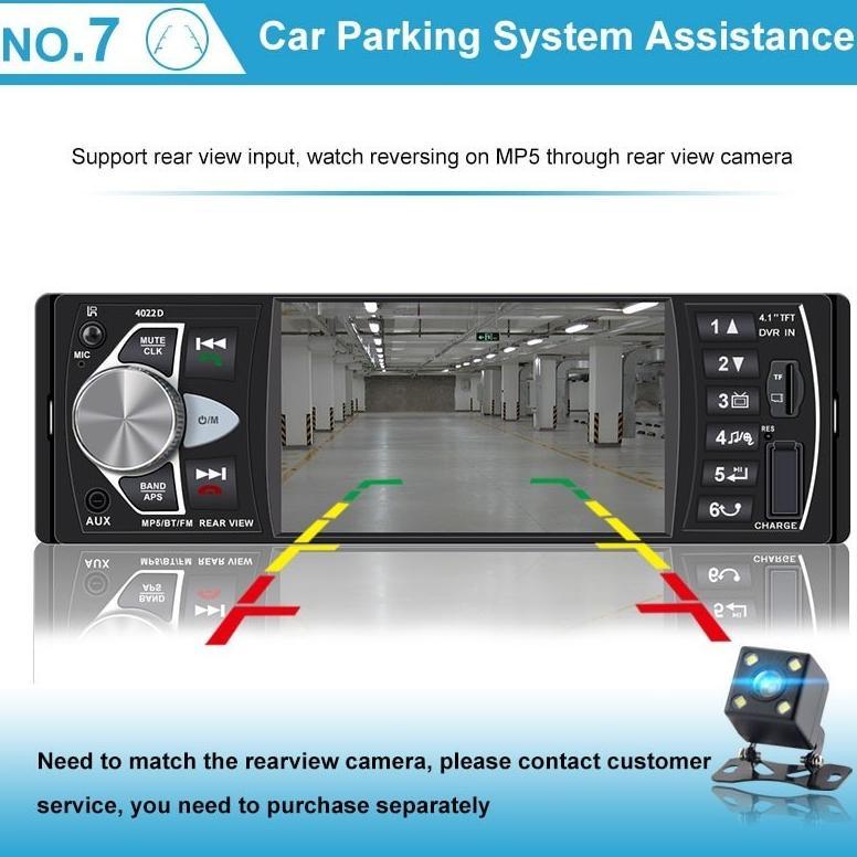 4022D Tape Audio Mobil Lcd 4.1 Inch Bluetooth Mp5 Mp3 Media Player Monitor Tape Audio Mobil Bonus Re