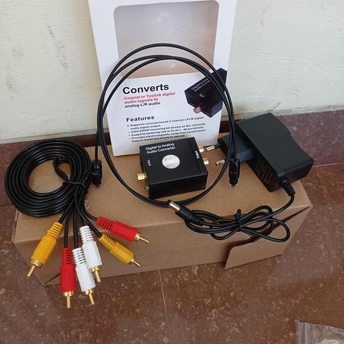 Paket Digital To Analog Audio Converter + Kabel Optik