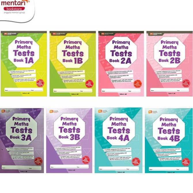 BARRIZALSHOP57 - PRIMARY MATHS TESTS BOOK 4TH EDITION SYLABUS 2021 | BUKU LATIHAN TAMBAHAN | MY PALS