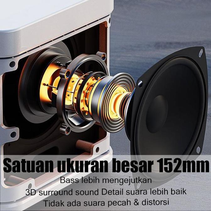 Mini Speaker Karaoke Bluetooth Mic Wireless Rumah Mic Anak Untuk Karaoke Speaker (Dapat Terhubung Ke
