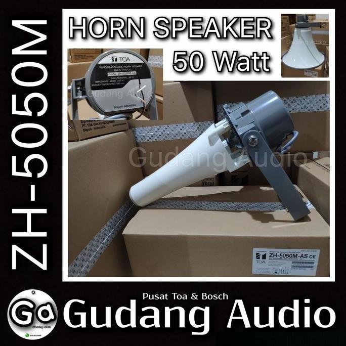Zh-5050M Horn Speaker Corong Toa Masjid Mushola Zh-5050M Zh 5050 50 Watt Trafo Matching