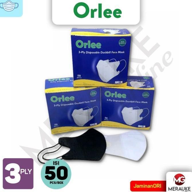 Masker Orlee Duckbill Earloop 3 Ply Box Isi 50S
