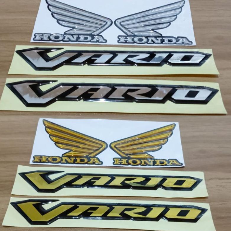 Promo Emblem sayap honda vario 1 set emblem motor honda