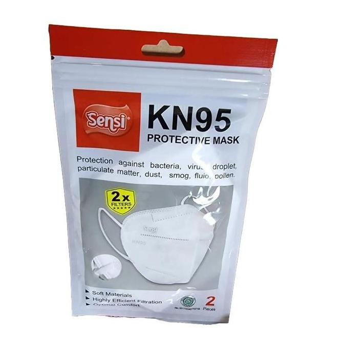 Sensi Kn95 Protective Mask 6Ply Isi 2 Masker Medis Sensi Kn95 6 Ply