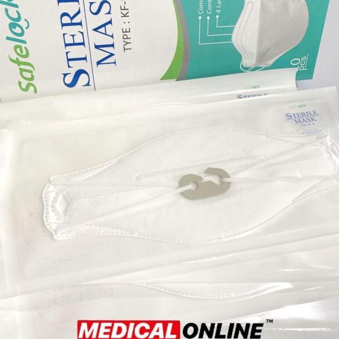 Masker Steril Safelock Sterile Kf-94 / Bukan Evoplusmed Bukan Duckbill