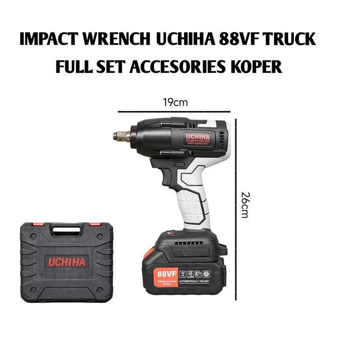 NEW Impact wrench 88vf uchiha mesin pembuka baut ban roda truck mobil