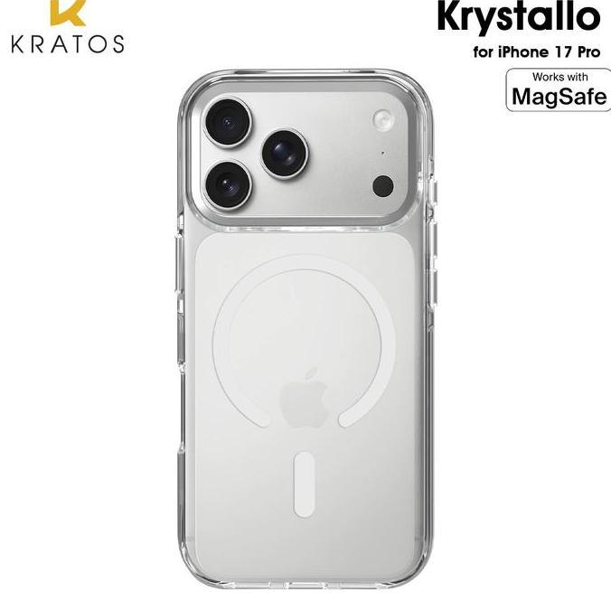 TERMURAH - Casing iPhone 17 Pro Kratos Krystallo MagSafe Premium Slim Ultra Thin Case - Clear