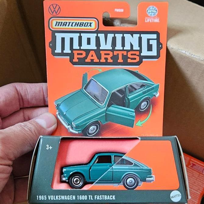 ORIGINAL MATCHBOX MOVING PARTS 1965 VOLKSWAGEN 1600 TL FASTBACK GREEN