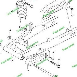 Ready tatakan rantai arm satria fu karbu original pnp fu injeksi